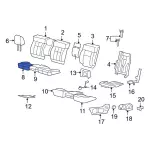 7L3Z1862901AD - Body: Seat Cover for Ford: F-150 Image