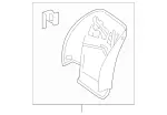 22291020277P96 - Body: Seat Back Panel for Mercedes-Benz Image