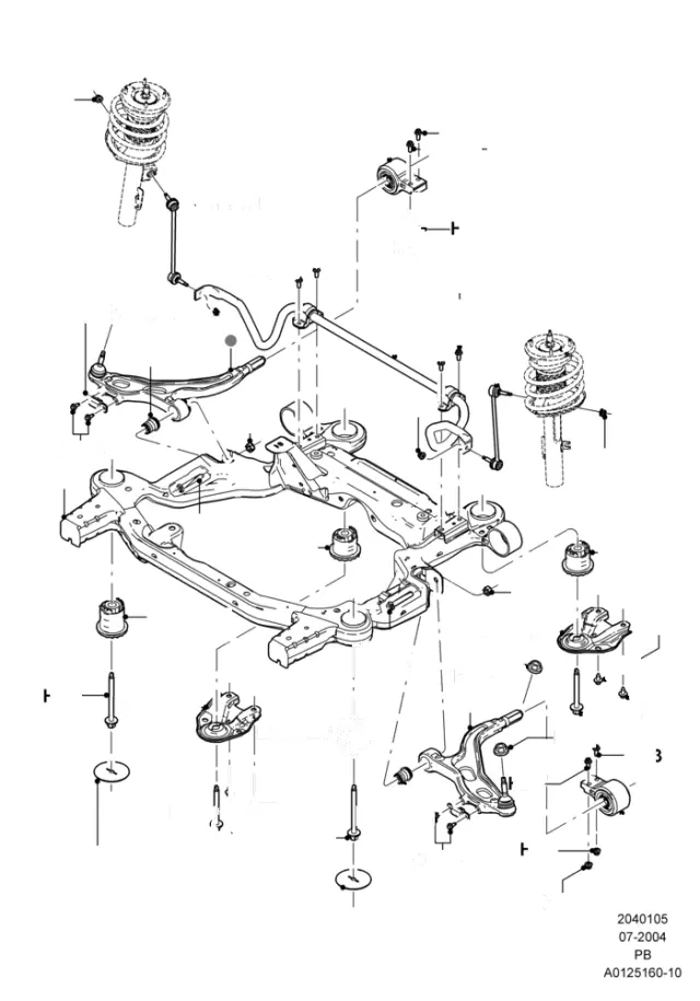 W710174S439 - Suspension: Lower Control Arm Bolt for Ford Image