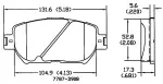 13050710 - Brake: Disc Brake Pad Set for OmniParts Image