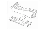 21768024011C13 - Body: Console Base for Mercedes-Benz Image
