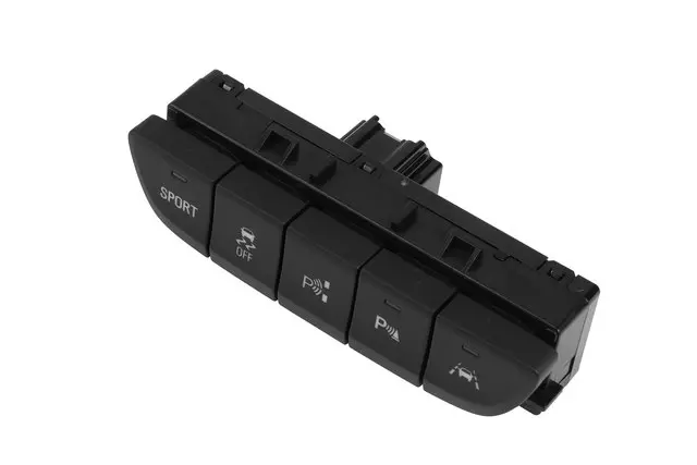 Jet Black Parking Assist Alarm Disable Switch - GM (90926827)