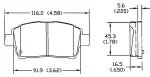 13050789 - : Disc Brake Pad Set for OmniParts Image