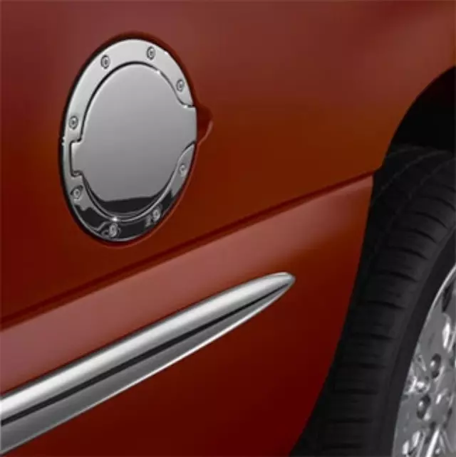 17801342 - Exterior: Fuel Door, Chrome for Cadillac: Escalade, Escalade ESV, Escalade EXT | Chevrolet: Silverado 1500, Silverado 1500 Classic, Suburban 1500, Suburban 2500, Suburban C1500, Suburban C2500, Suburban K1500, Suburban K2500, Tahoe | GMC: Yukon, Yukon XL 1500, Yukon XL 2500 Image