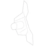 1667400414 - Rear-End Door: Holder for Mercedes-Benz Image