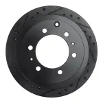 63376117L - : DFC Brake Rotor - Drilled and Slotted - Black for DYNAMIC FRICTION Image
