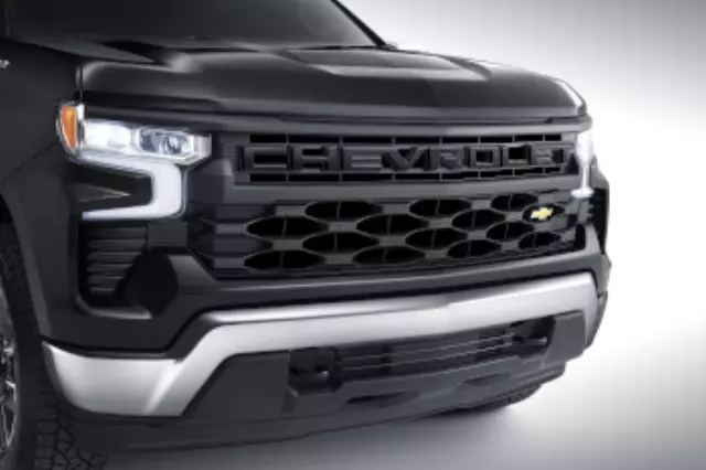 84938575 - Exterior: Grille, Black With Chevrolet Script Lettering for GM Image