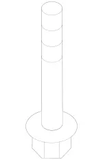 19909003 - Front Axle: Hexalobular Head Screw for Mercedes-Benz: 180A, 180b, 220a, A220, A35 AMG, B Electric Drive, B250e, CLA250, CLA35 AMG, CLA45 AMG, CLA45 AMG S, EQB 250+, EQB 300, EQB 350, GLA250, GLA35 AMG, GLA45 AMG, GLB250, GLB35 AMG Image