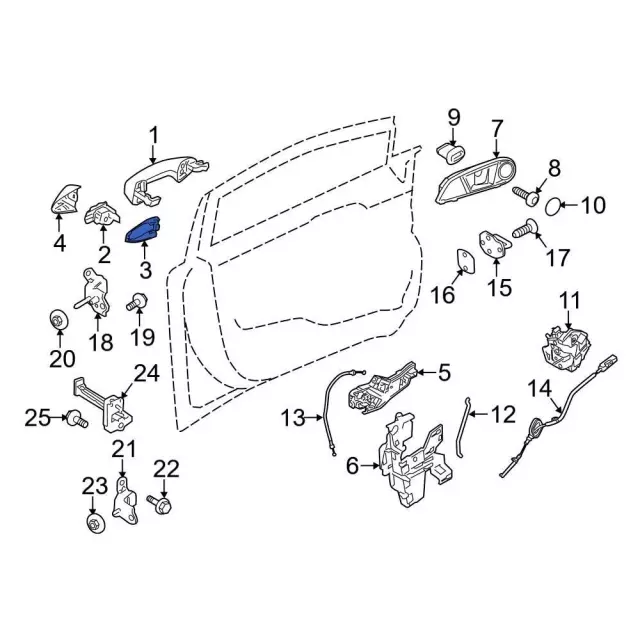 DE8Z-5426684-A - Handle Base Ford Parts Direct