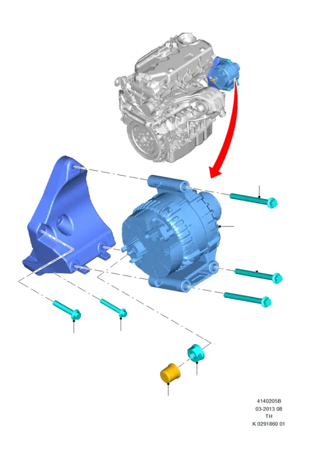 6C1Z14A099A - Electrical: Alternator Cap for Ford Image