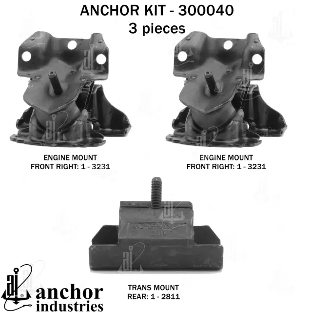 300040 - Engines &amp; Components: Anchor Engine Mount Kit for Anchor Image