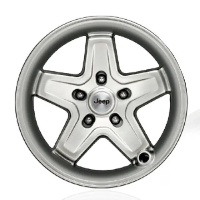 P5155981AB - : 17 X 8.5 Inch Pintler Silver Classic 5 Spoke for Jeep: Wrangler Image