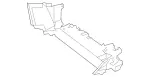 2185052530 - Radiator: Air Duct Segment for Mercedes-Benz Image