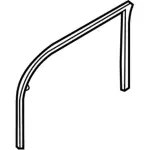YS4Z5421597AB - Body: Weatherstrip for FORD Image