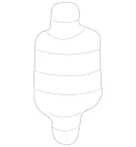 1029880111 - Springs, Suspension and Hydraulics: Rubber Bumper for Mercedes-Benz: CL500, CL55 AMG, E300, E350, E43 AMG, E53 AMG, E63 AMG S, S430, S55 AMG, SL500, SL55 AMG, SL550, SL600, SL63 AMG, SL65 AMG Image