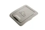 26698120 - : Light Titanium Child Seat Top Strap Anchor Plate Trim Cap for GM Image