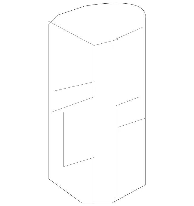 2207230508 - Body: Door Check Cover for Mercedes-Benz Image