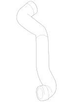 2215012491 - Radiator: Coolant Hose for Mercedes-Benz: CL63 AMG, S500, S550 Image