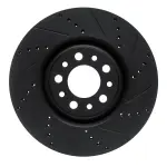 63316012R - : DFC Brake Rotor - Drilled and Slotted - Black for DYNAMIC FRICTION Image