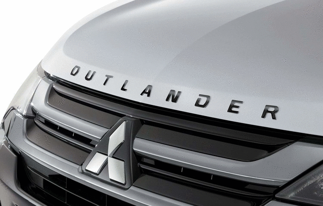 MZ553142EX - Exterior: Exterior, Emblem Hood, "Outlander" for Mitsubishi: Outlander, Outlander PHEV Image