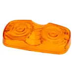 91963 - : Clearance Marker Replacement Lenses, Two-Bulb Square Lens, Amber for Grote Lighting Image
