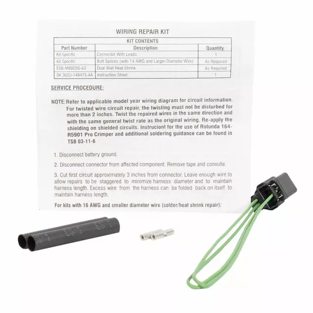 AU2Z14S411AGC - Body: Wire Assembly for Ford Image