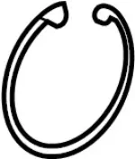 4021421B00 - Brakes: Bearing Snap Ring for INFINITI: J30, M45, Q45 Image