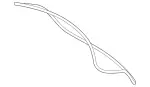 2057505100 - Body: Body Weather-strip for Mercedes-Benz Image