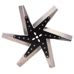 19118 - : 18" High Performance Stainless Steel Standard Rotation Flex Fan, Black Hub for Derale Image