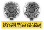 BSDGUSW2OSELFTAPSCREWSKIT - : Bavsound Ghost Underseat Subwoofers for BMW, V3, 2 Ohm, Pair [REQUIRES HEAT GUN for Bavsound Image