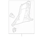 21369011258Q54 - Body: Lower Center Pillar Trim for Mercedes-Benz Image