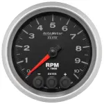 5697 - : GAUGE, TACH, 3 3/8", 10K RPM, IN-DASH W/ SHIFT LIGHT &amp; PEAK MEM, ELITE for AutoMeter Image