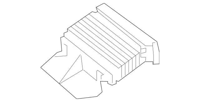 166500016164 - Chassis Sheet Metal Parts/Air Intake: Air Duct for Mercedes-Benz: GL450, GLE400, GLE43 AMG, GLE450 AMG, GLE550e, GLS450, ML400 Image image