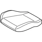 FR3Z6362901ED - Body: Seat Cover for Ford: Mustang Image