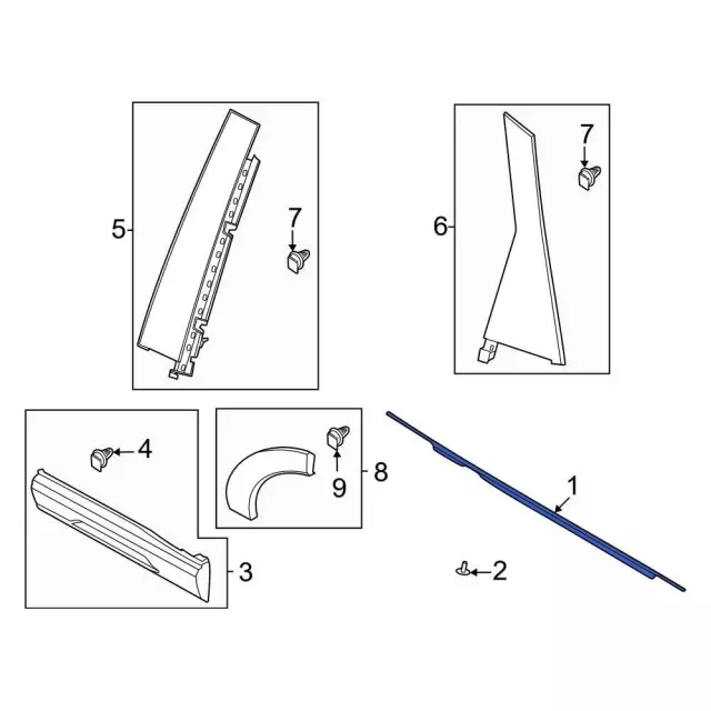 M1PZ7825861C - : Belt Molding for Ford: Bronco Sport Image
