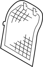 876401MA4C - Body: Seat Back Panel for Infiniti Image