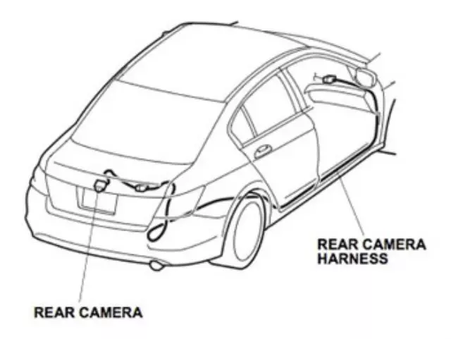 8B77TA0100 - Electronics: Rear View Camera for Honda: Accord Image