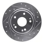 63159068R - : DFC Brake Rotor - Drilled and Slotted - Silver for DYNAMIC FRICTION Image