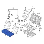 MB5Z7863804CG - Body: Seat Cover for Ford Image