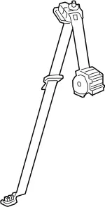 888445CA0A - Electrical: Belt &amp; Retractor for Infiniti Image