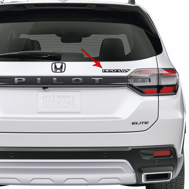 Emblems-Rear Hpd - Gloss Black - Honda (08F20-T90-100C)