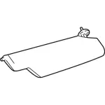 F75Z7804105BAC - Body: Sun-Visor for Ford Image