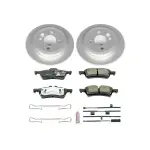 ESK5726 - : Genuine Geomet Coated Rotors, ECE-R90 Brake Pads + Hardware Kit for PowerStop Image