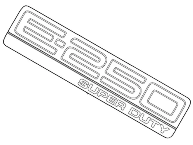 9C2Z1542528C - Body: Nameplate for Ford: E-250 Image