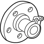 H2MZ1104Q - Brakes: Hub for Lincoln: Aviator Image