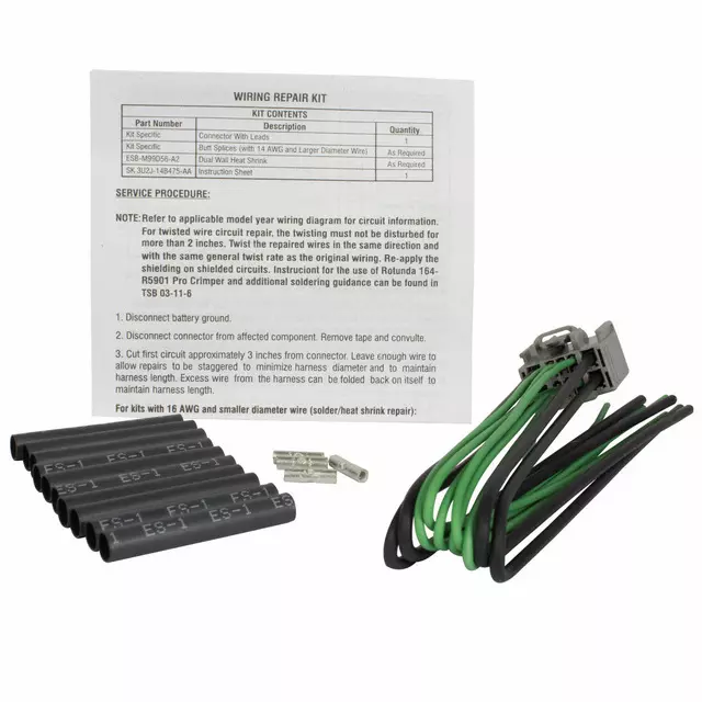3U2Z14S411RJB - : Wire Assembly for Ford Image