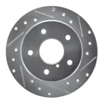 63180024R - : DFC Brake Rotor - Drilled and Slotted - Silver for DYNAMIC FRICTION Image