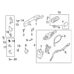 W721744S439 - Body: Door Hinge Bolt for Ford: Bronco Image