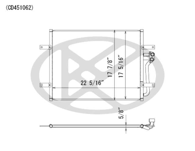 CD451062 - Air Conditioning &amp; Heat: Koyorad A/C Condenser for Koyo Image