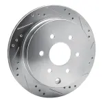 63167094R - : DFC Brake Rotor - Drilled and Slotted - Silver for DYNAMIC FRICTION Image